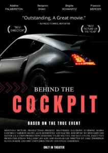 Red and Black racing car movie Poster